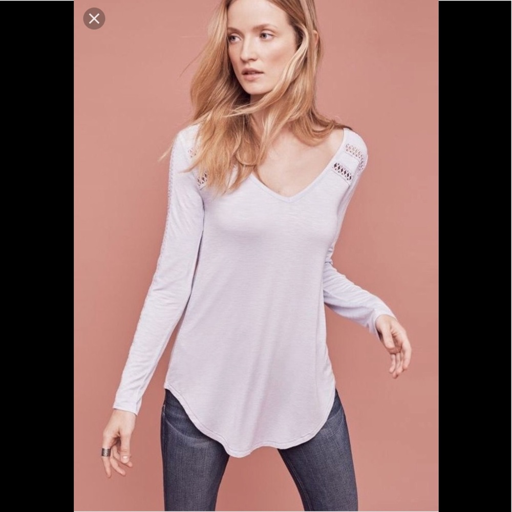 Anthropologie Deletta Lace-line Tunic